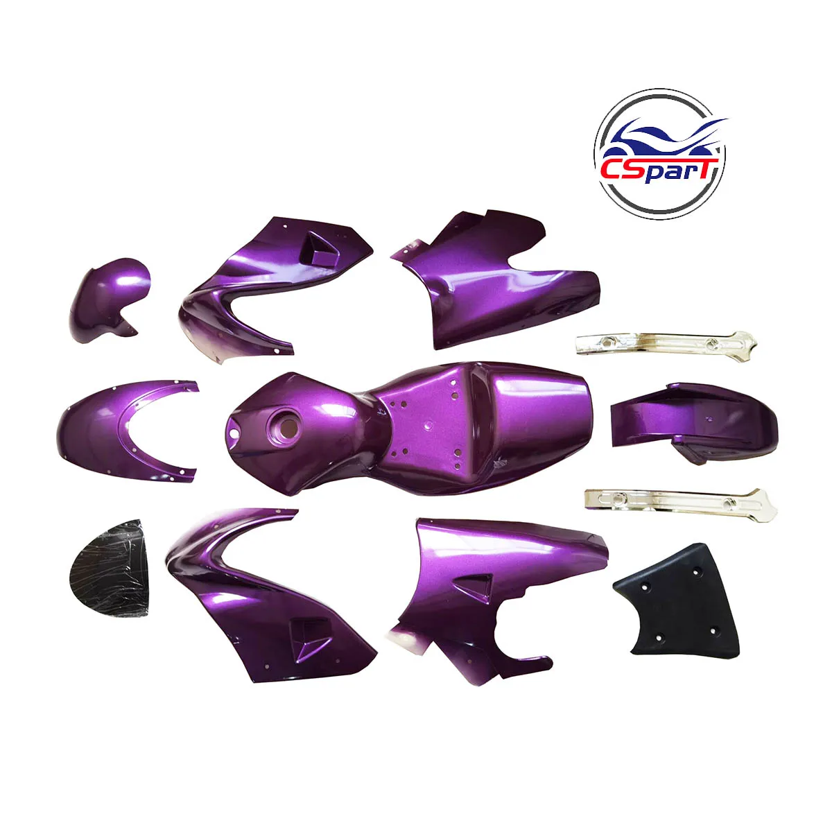 Kit de carenado de plástico, cubierta protectora de placa de guardabarros para Mini Moto, cuerpo de bicicleta de bolsillo, 47CC, 49CC, Mta2, A2