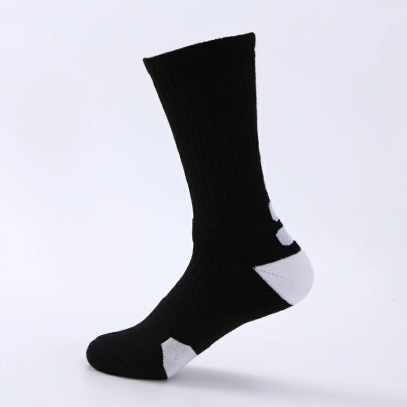 SUPER ELITE Men Crossfit Sport Sock Cycling Basketball Long Tube Champion Workout Sock New Mens Women Cushioned Good Run Running