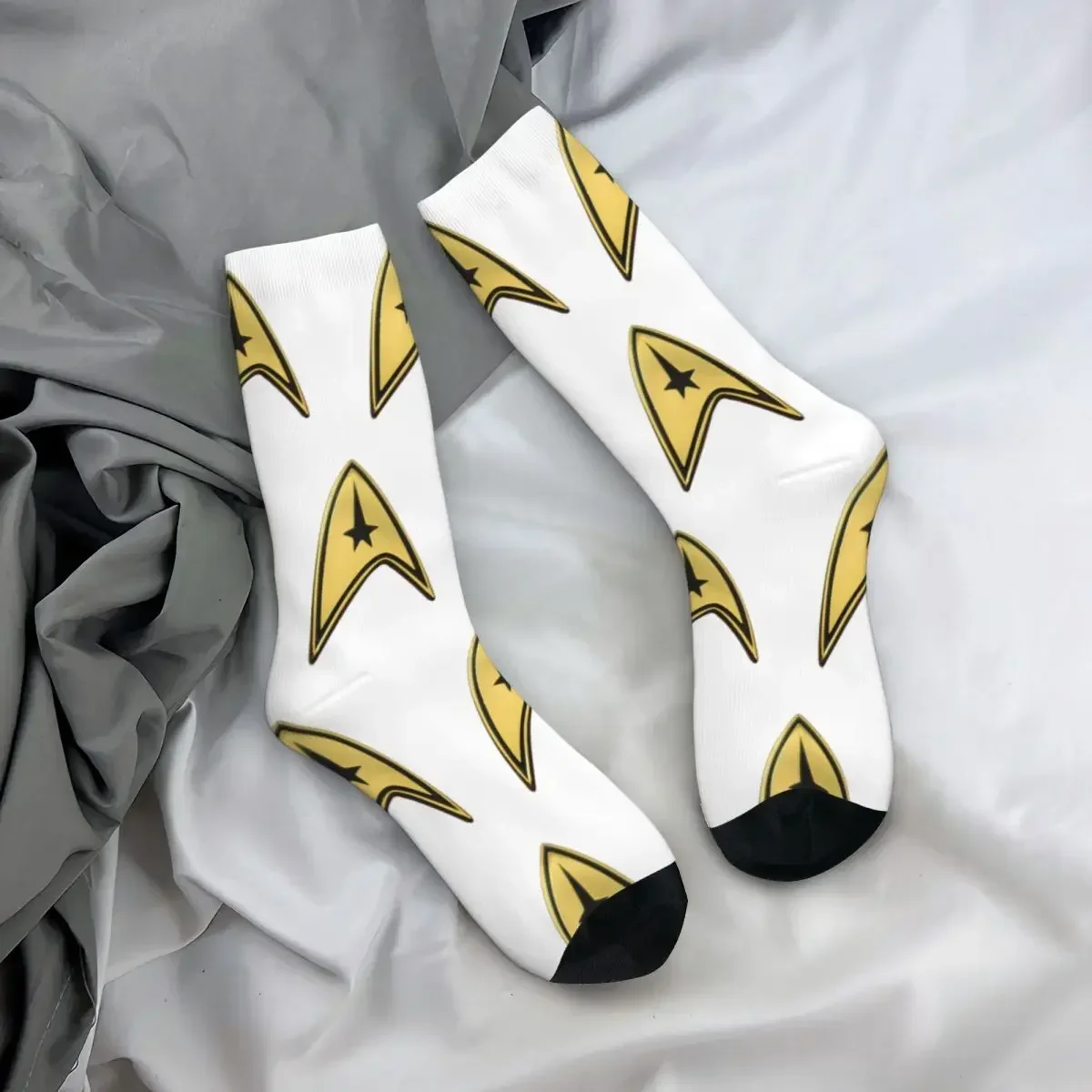 All Seasons Crew Stockings Star Treks Science Fiction TV Series Socks Funny Long Socks for Men Women Valentine's Day Gifts