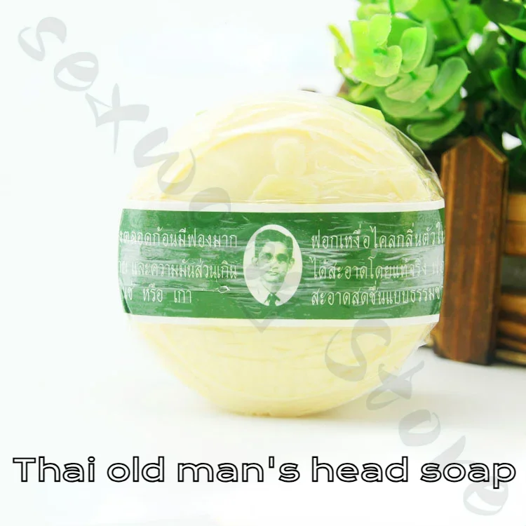 170g Thai Old Head sapone contenente canfora menta lavaggio a mano bagno detergente pelle essenza olio sapone