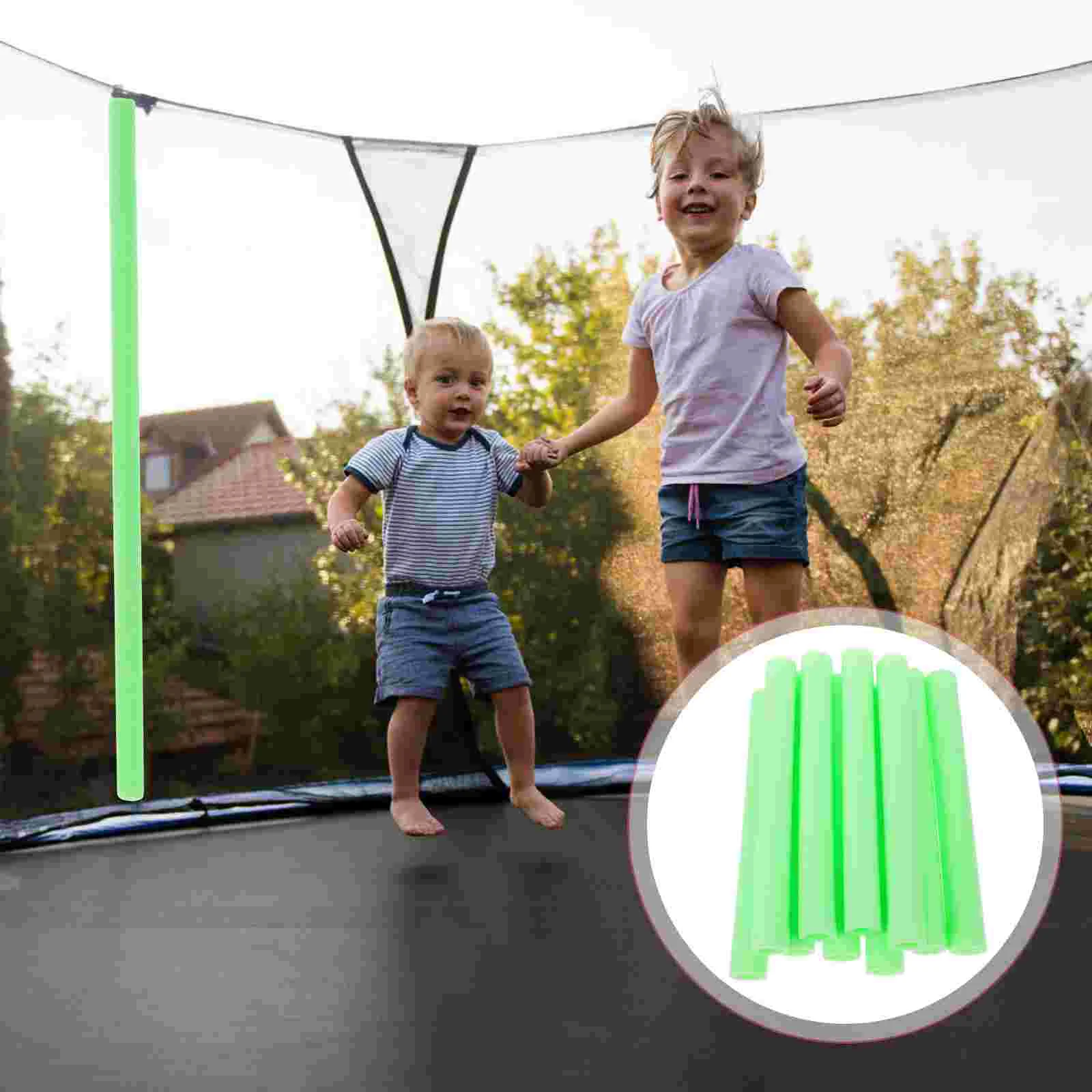 10 Pcs Anti-collision Trampoline Sponge Tube Child Kids Pole Foam Pe Replacement Covers