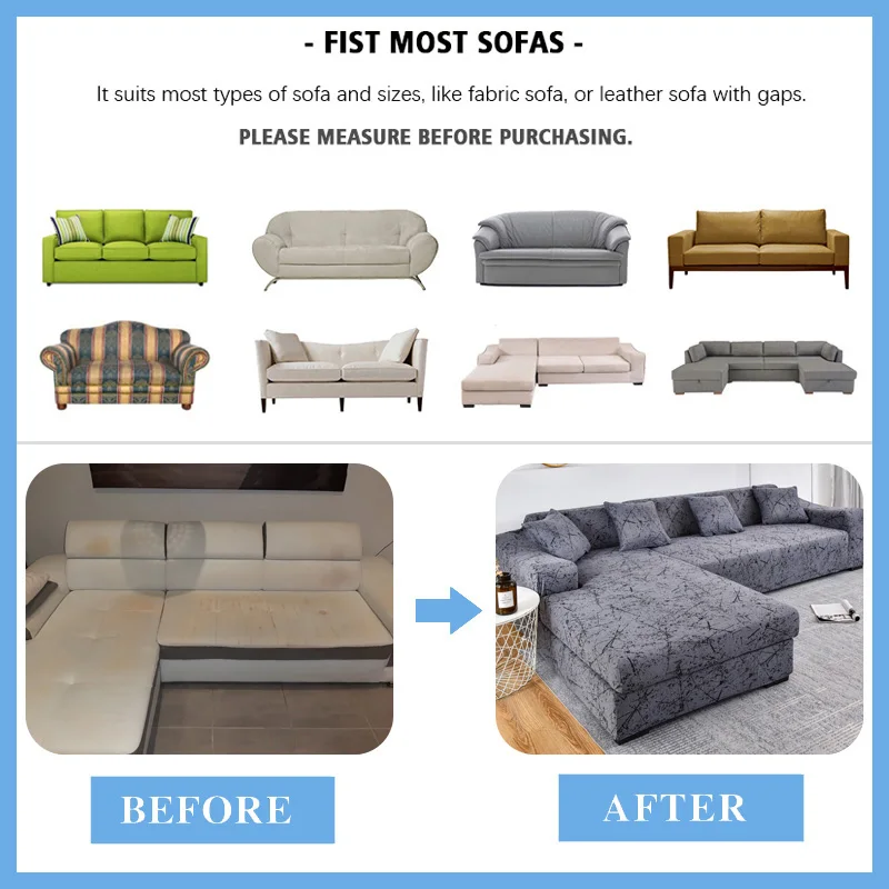 Leopard Seat Cover 3 Seater Sofa Cover Elastic Armchair Cover Sofa Cover 4 Seater 1/2/3/4-Seater Square Printed Elastic