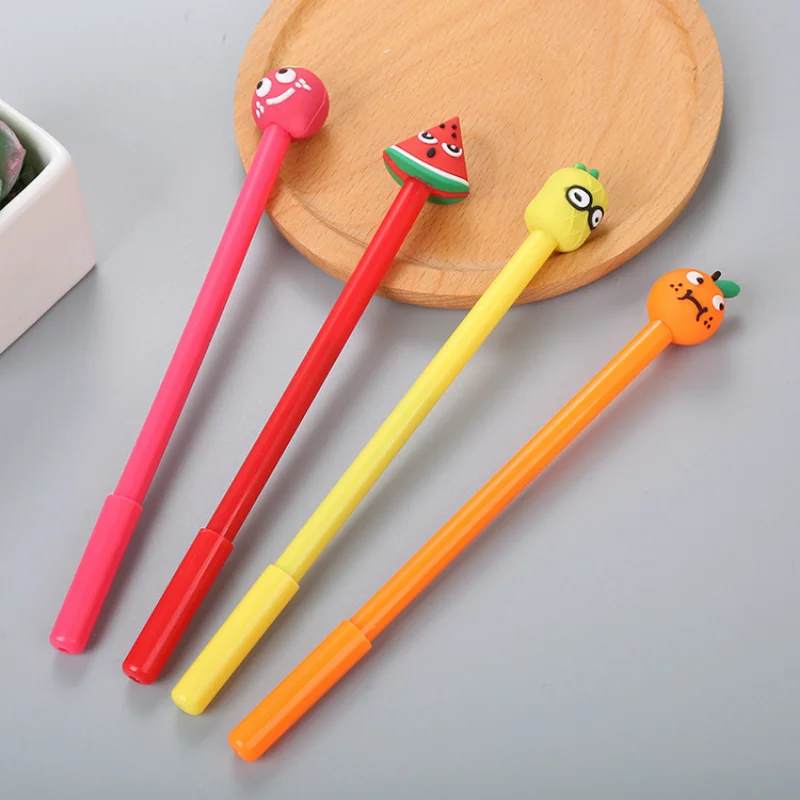 

36 Pcs Creative Fruit Pen for Wholesale Learning Stationery Cute Office Supplies Water-based Signature Gel Pen