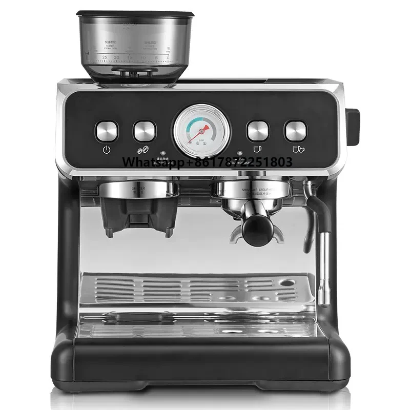 

Dual Boiler Home Small Double Heating Semi-Automatic Bean Grinder Integrated Coffee Maker Grinding Food Processing Machinery
