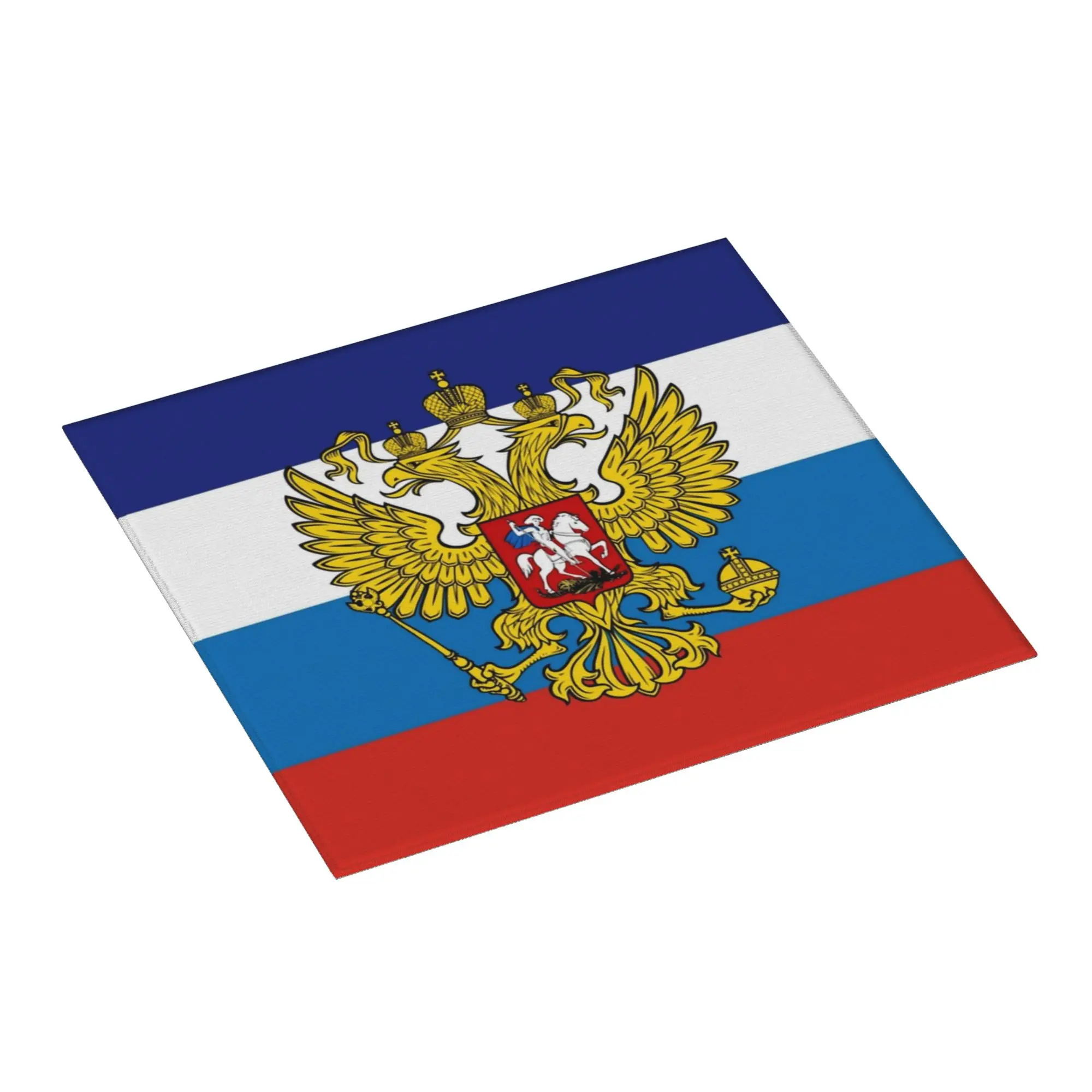 Drying Mat For Kitchen Russia Flag Ensign Coat Of Arms Eagle Water Absorbent Waterproof On Slip Kitchen Counter Protector Mat