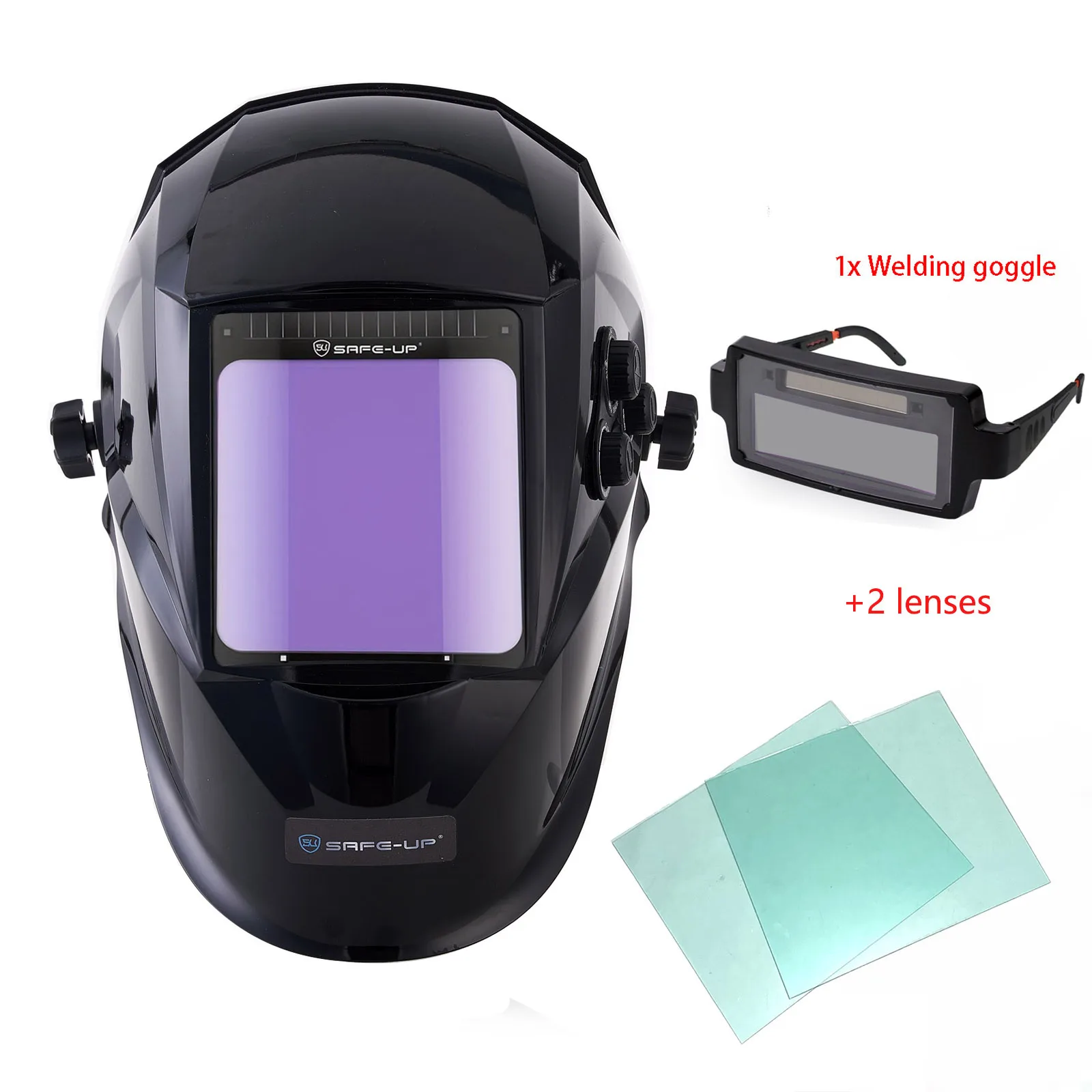 Auto Darkening Welding Helmet TRUE Color 4 Sensor 1111 Large View Solar Cell Powered Welding Mask for MIG MAG TIG Welder Machine