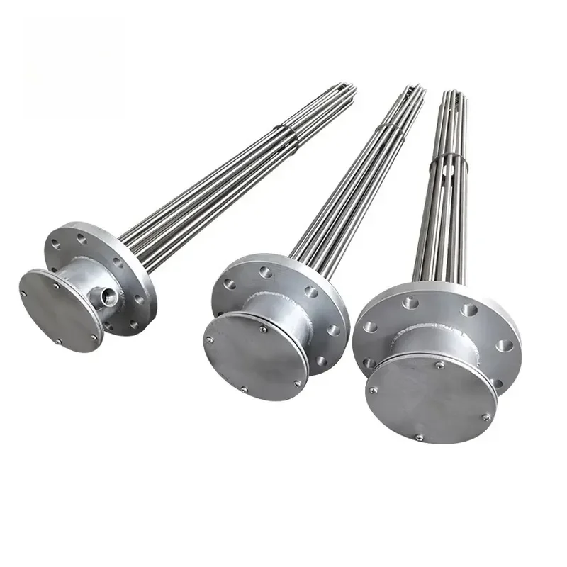 230V 20KW‑50KW Tubular Flange Immersion Heating Element for Industrial Oil Tank Heating