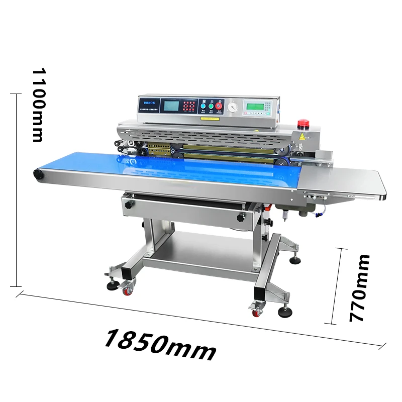 Commercial fully automatic vacuum sealing machine for continuous sealing