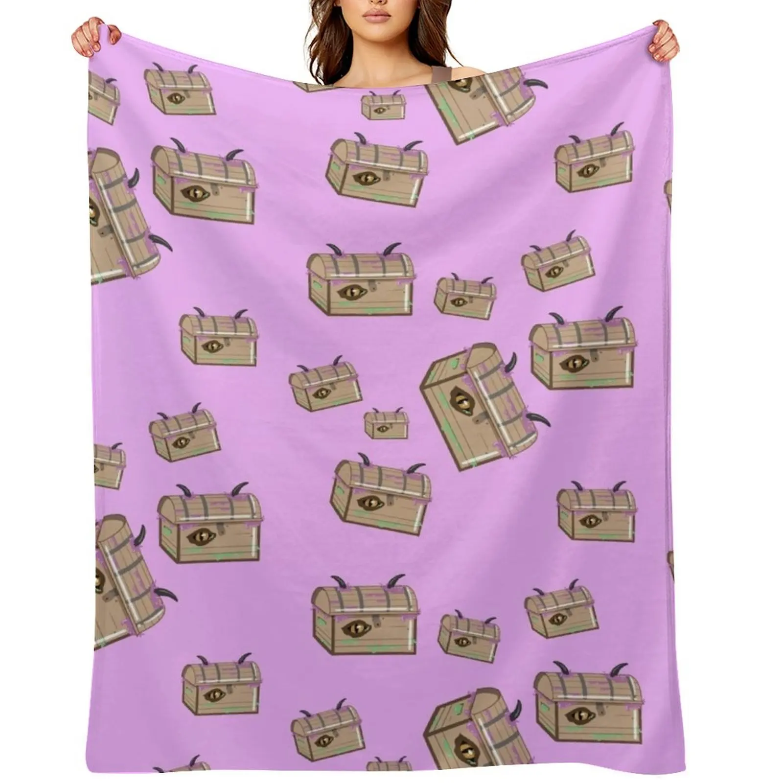 

Chest Monster - Danger Force Throw Blanket Flannels Extra Large Throw Single Travel Blankets