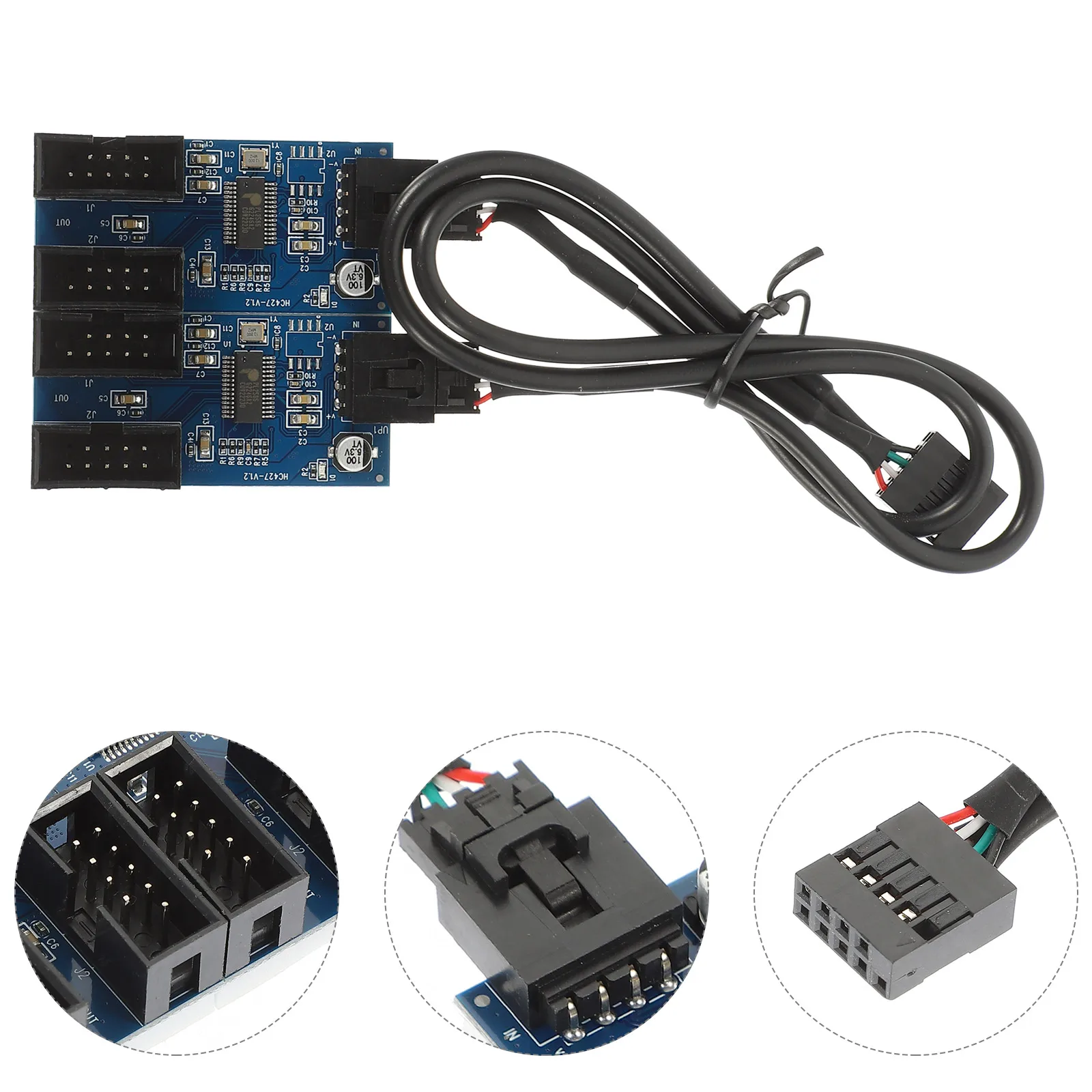 

Connector USB2.0 Hub Converter Adapter Extender Pcb Adaptor Header Extension Card