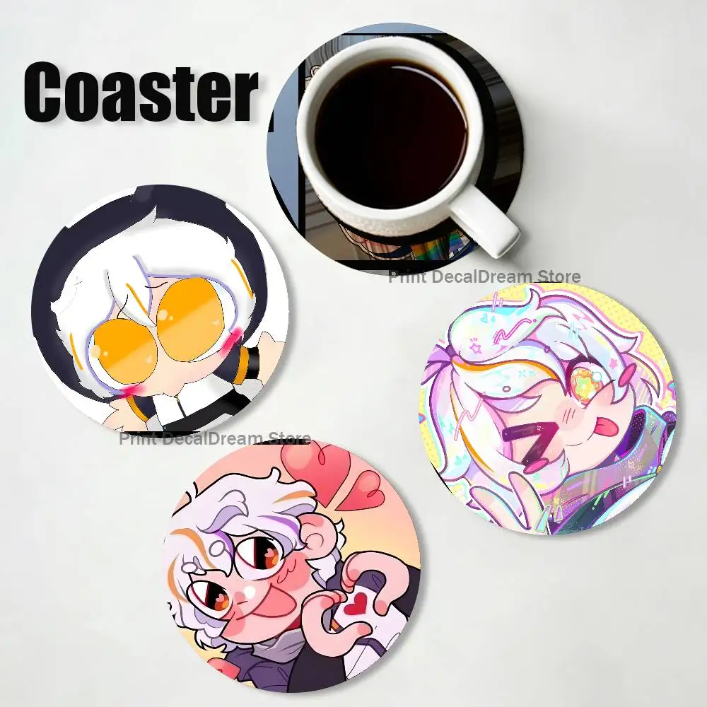 

C-Chuy M-Mine Throw Wood Coaster Set - Heat Resistant For Tea & Coffee, Home Cafe Decor Holiday Gift