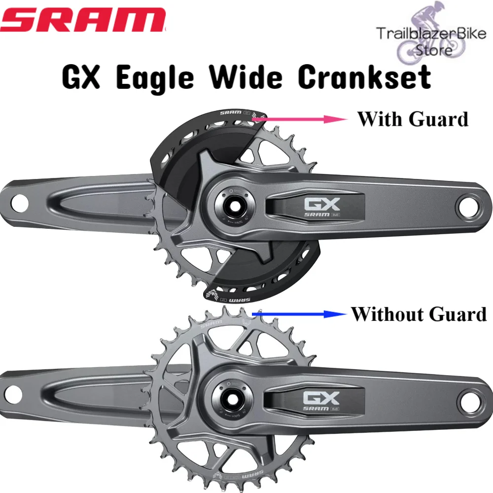 2024 SRAM GX EAGLE Wide Crankset TTYP-GX 12 speed With Guard 34T 32T 170mm 175mm MTB Bike Bicycle Parts  FC Bottom Bracket