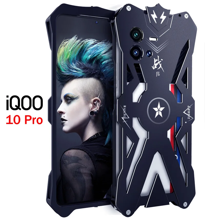 

Luxury Thor Aluminum Bumper Metal Shockproof Armor Defender Case For Vivo Iqoo 11 10 8 Iqoo10 Pro Shockproof Heavy Duty Cover