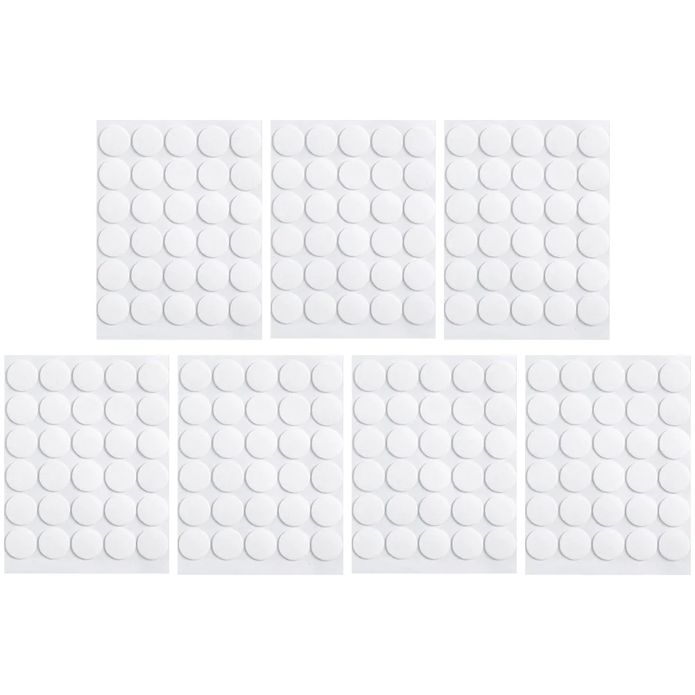 

7 Sheets Double Sided Tape Clear Adhesive Dots 10mm Removable Sticky Fixers Photo Wall Stickers Paint Safe Acrylic Glue