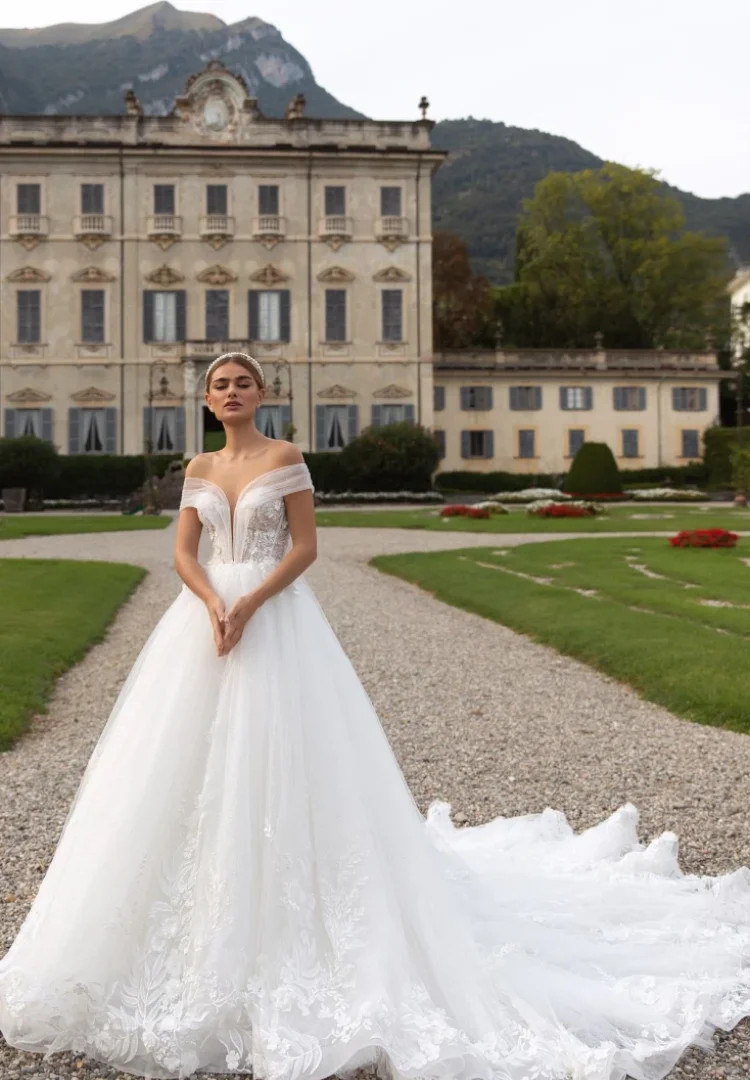 فساتين زفاف من الدانتيل من Vestido De Noiva Minimalista Elegante 2024 من فيستدوس بودا مدني مفصل للضيوف Mariages Hochzeitskleid العروس