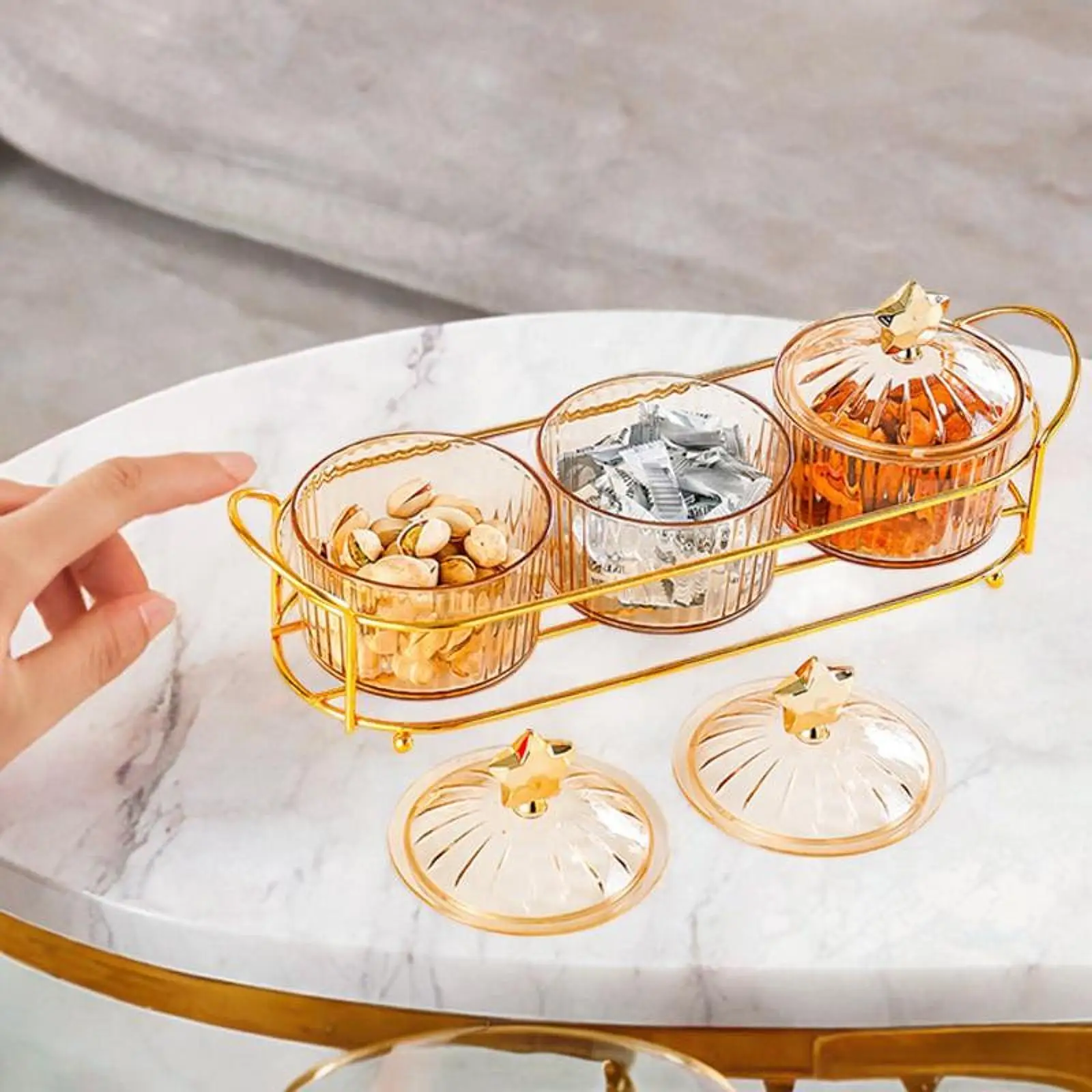 

Dried Fruit Tray Wedding Nuts Plate Snacks Dish Food Storage Container Appetizer