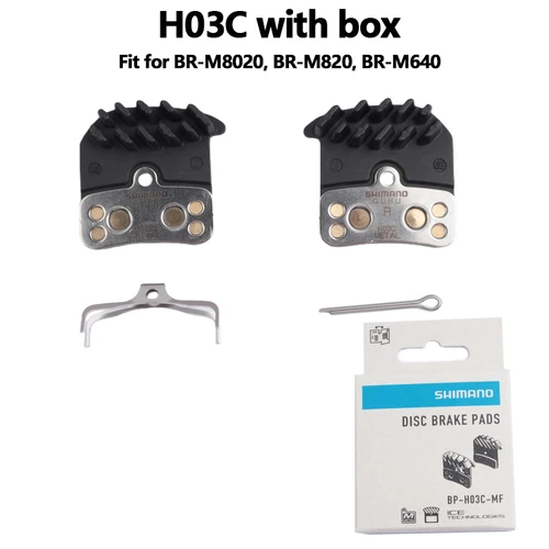 Imagen 2 del producto Pastillas de freno de disco SHIMANO H03A H03C de resina para Saint Zee BR 4 pistones M820 M640 M8020 freno de pastilla de resina