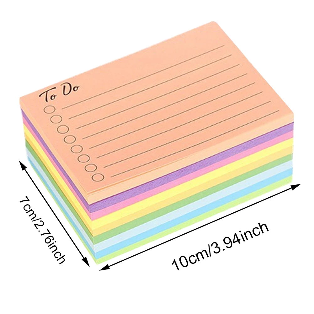 مفكرة تخطيط الدراسة ذاتية اللصق ، تذكير القائمة اليومية ، لوحة الكتابة ، المفكرة المدرسية والمكتبية ، مذكرة الكتابة ، الطالب ، 9 ألوان زاهية ، 450 ورقة