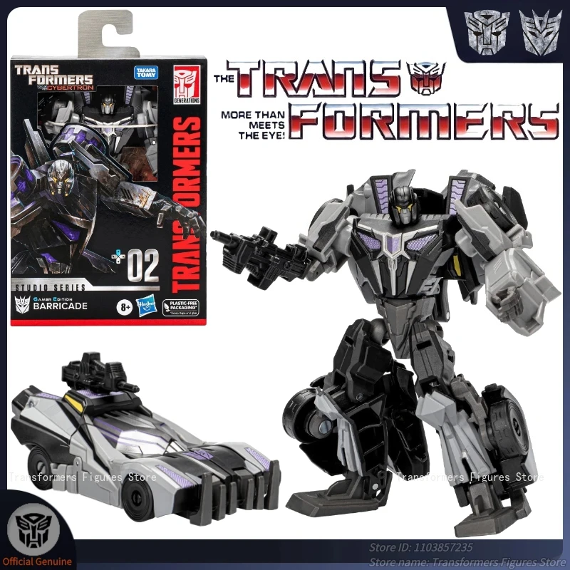 

In Stock Transformer Studio SS-GE 02 Barricade G1 Cartoon Movie Figure Model Anime Action Deformation Robot Toys Popular Gifts