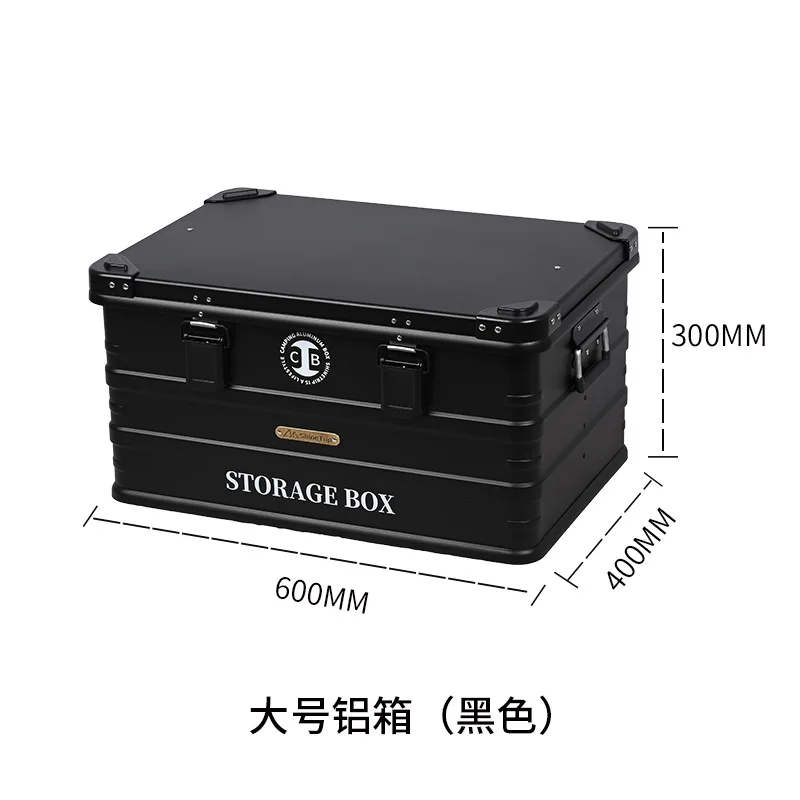 Aluminum Alloy Car SUV Self Driving Travel Storage Box Outdoor Camping Equipment Huge Capacity Suitcase Trunk Portable Big Case