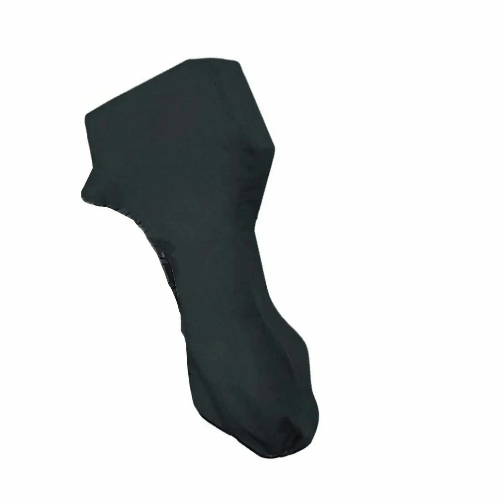Outboard Motor Cover for Boat Engine 210D Silver Coated Polyester Weatherproof with Drawstring and Matching Pouch