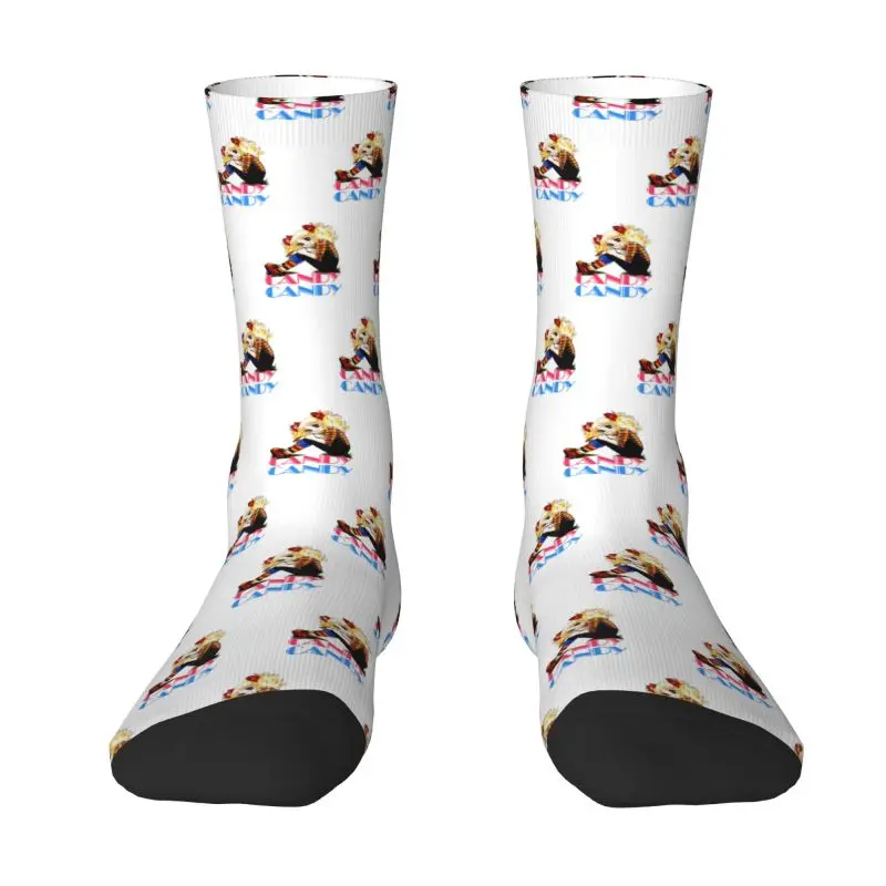 Cool Candy Candy Logo Socks Women Men Warm 3D Printed Anime Manga Sports Basketball Socks