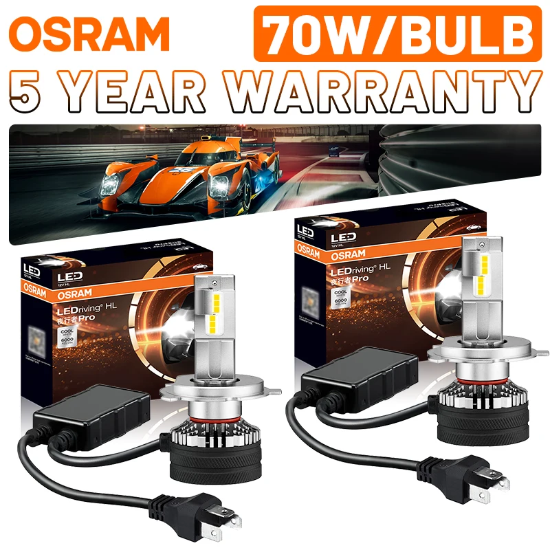 

OSRAM YXZ Pro H7 H4 Led Headlight Bulb 6000K 70W High Power 9005 9006 HB4 HB3 H11 H8 9012 HIR2 Fog Light H4 LED Moto Car Lamp