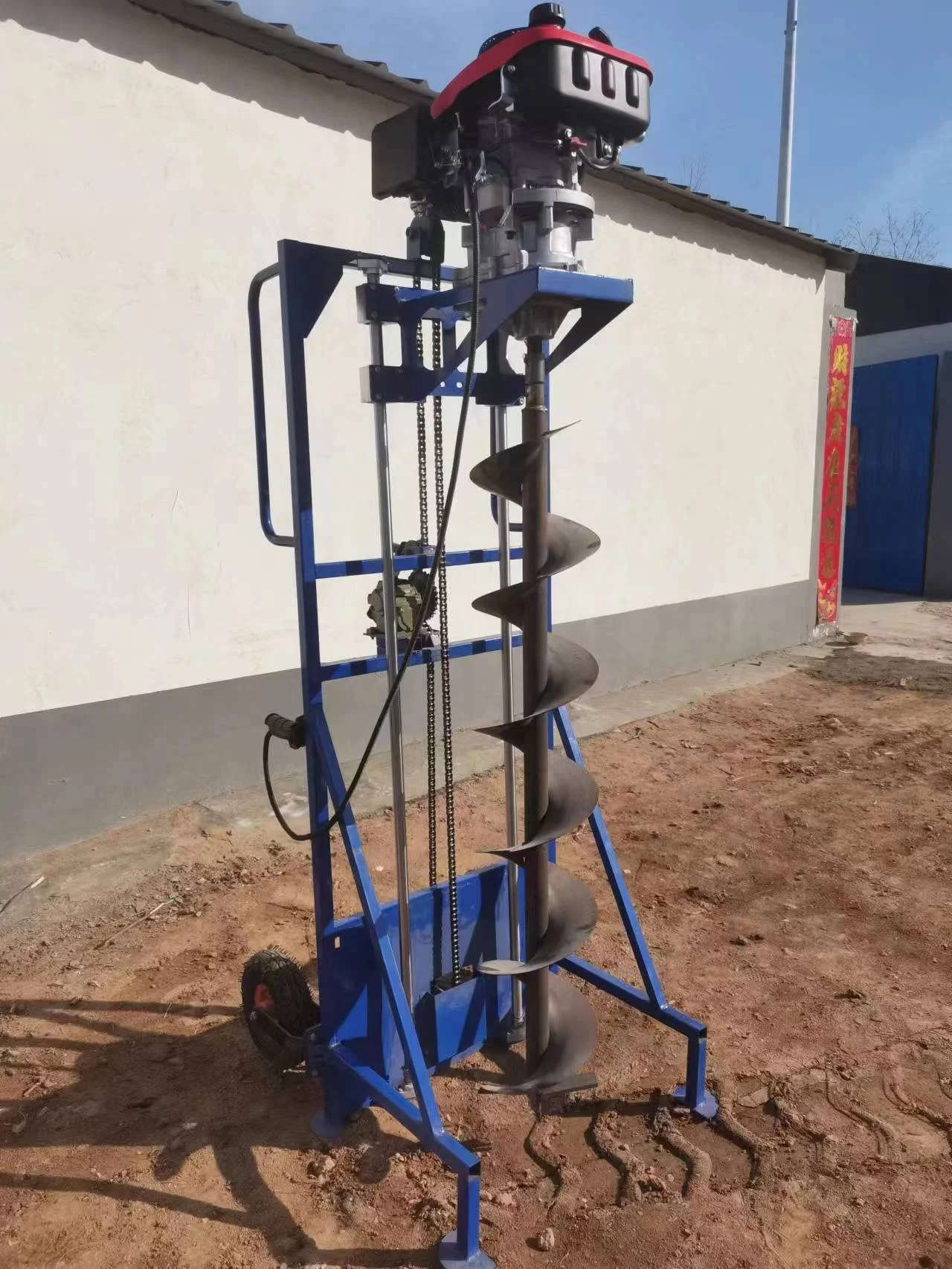 Powerful high-quality earth dragon drilling machine 2-stroke 63cc ground drilling