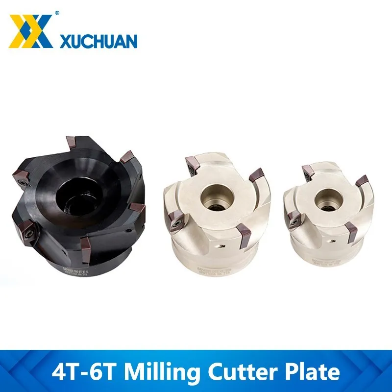 Milling Cutter Plate Set BAP400 Carbide Insert Face End Mill Cutter With Inserts Screw 4-6 Flute Precision Milling Plate