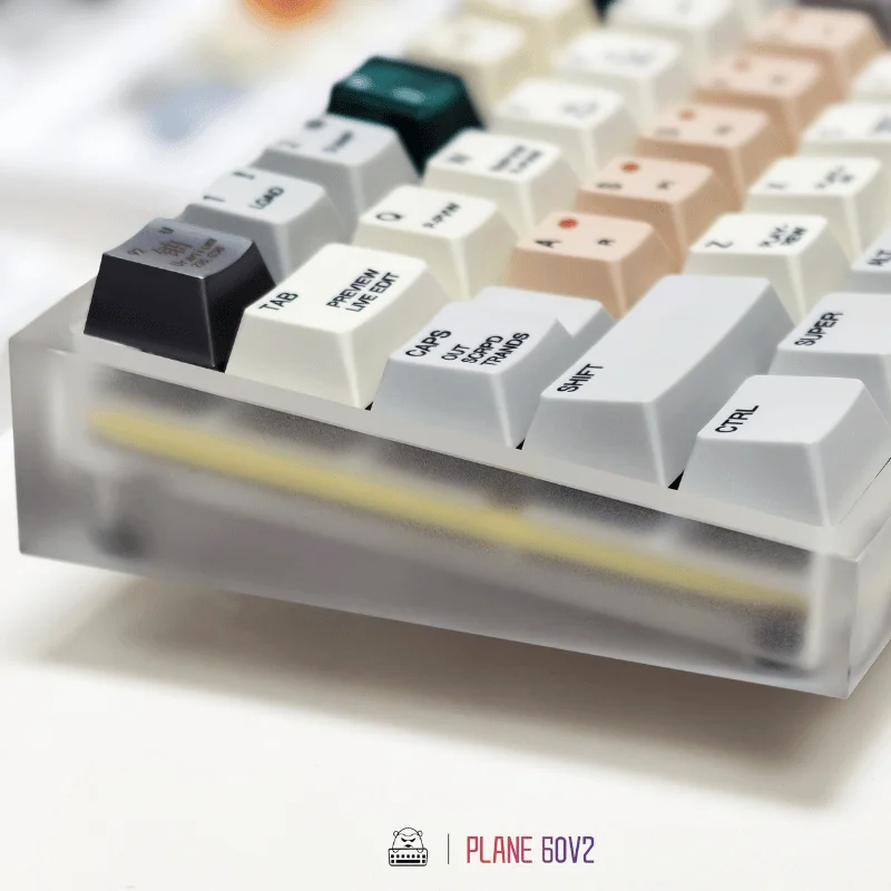 

Plane60 V2 Корпус клавиатуры по индивидуальному заказу Акриловый прозрачный чехол для тумана для киберспортивных игр Механическая клавиатура Аксессуары DIY