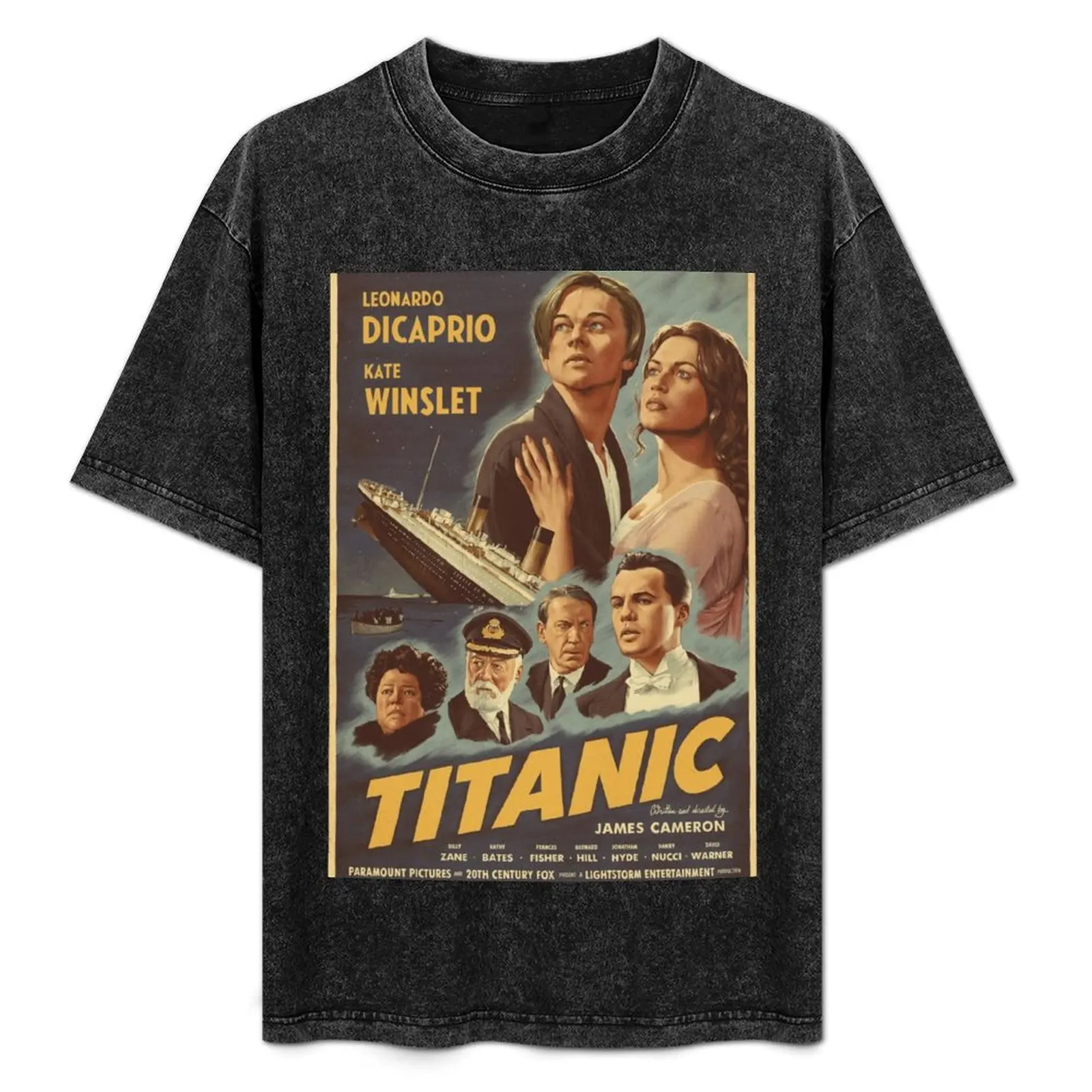 

Titanic T-Shirt Work Basic Short Sleeve Top