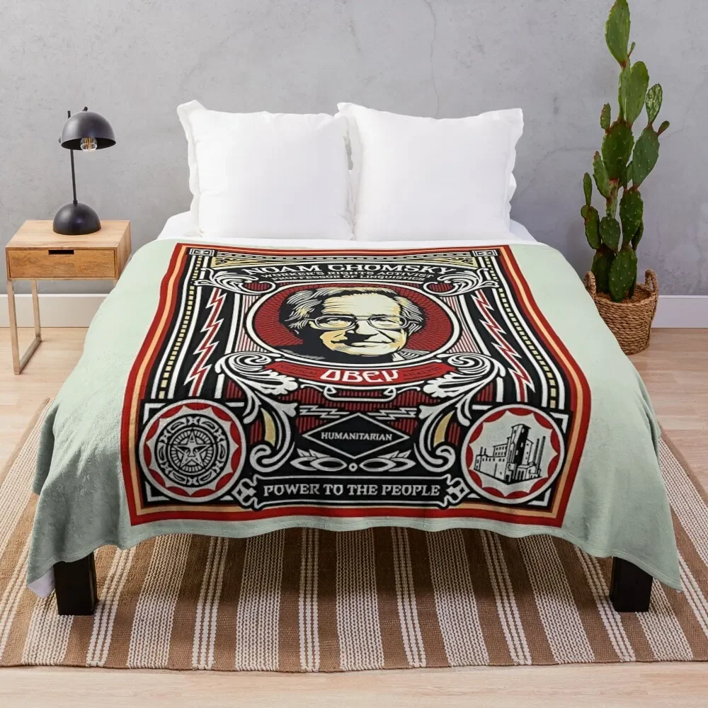 Noam Chomsky Throw Blanket Tourist Thermal bed plaid Blankets