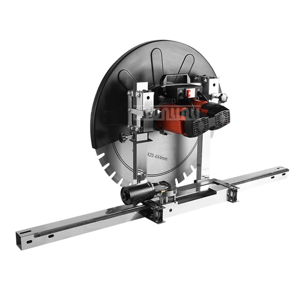 25cm Electric Wall cutting machine Concrete Wall Slotting Machine Reinforced Door And Window Wall Cutting Saw with 2.4m track