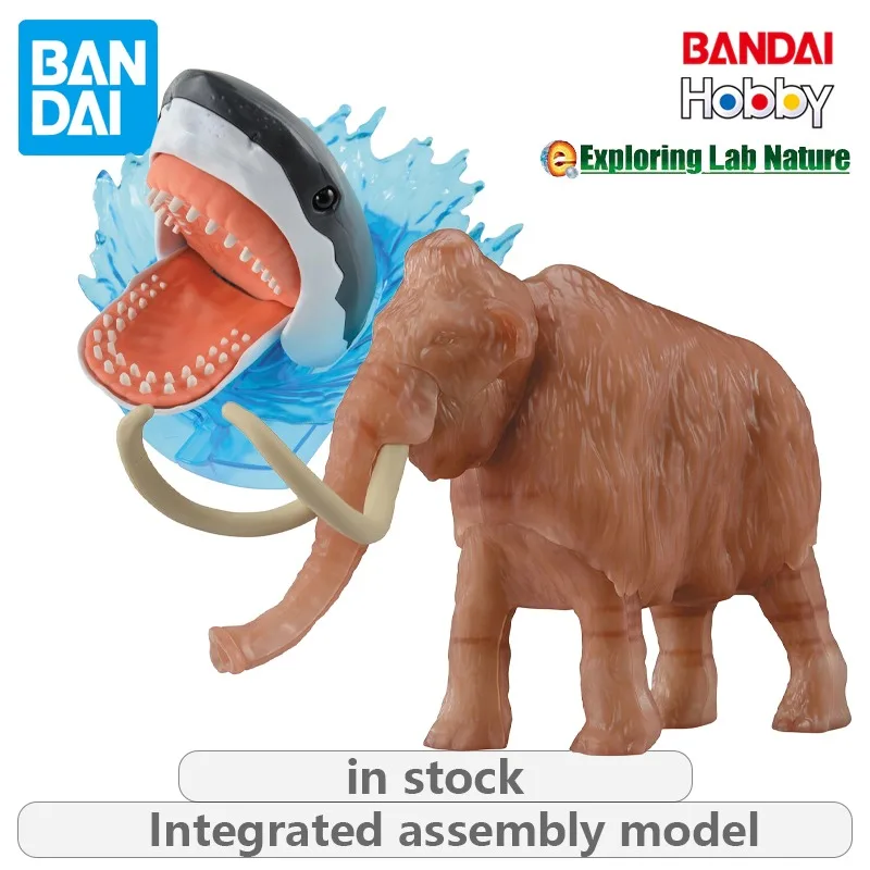 

Оригинальная интегрированная сборная модель BANDAI, серия исследовательской лаборатории, серия природы, большая белая акула и мамонт, сборная модель
