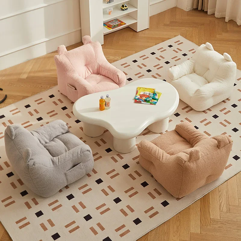 for  bean bag sofa kids Lazy sofa cartoon cute boy girl reading book corner mini bean bag single person soft bedroom chair