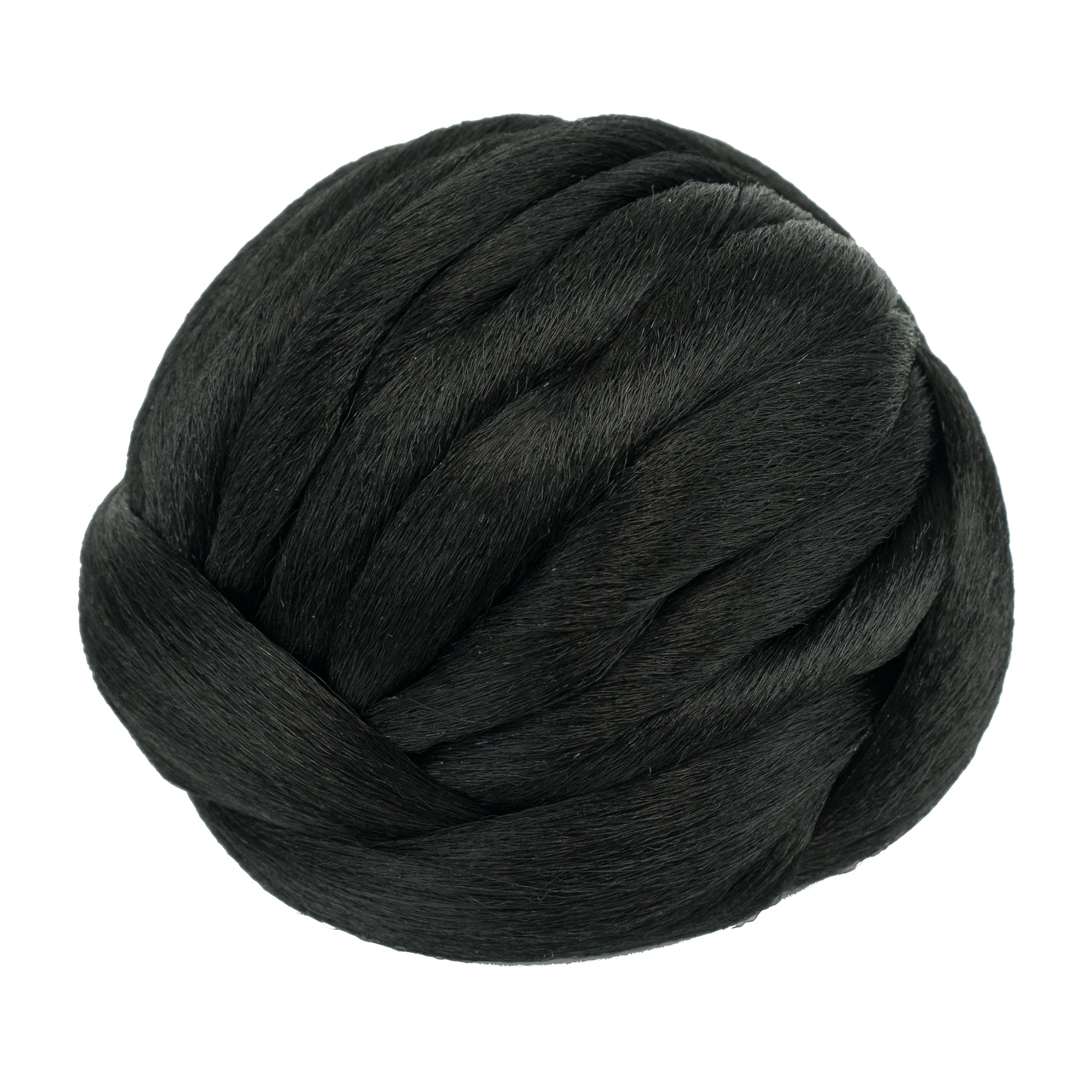 قطع الشعر الاصطناعية مضفر العقدة شقراء براون كعكة الشعر وهمية كليب كعكة دونات خصلات شعر Scrunchies للنساء