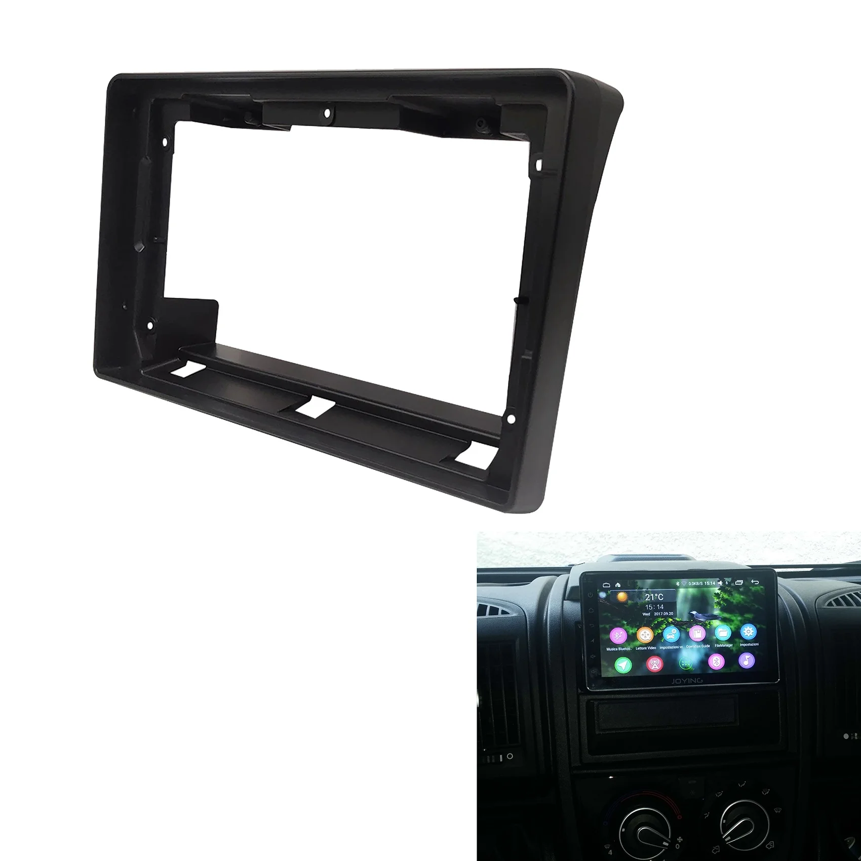 Radio de coche 2Din Fascia para Citroen Jumper/Peugeot Boxer/FIAT Ducato 2006 + DVD estéreo marco adaptador de placa tablero de montaje