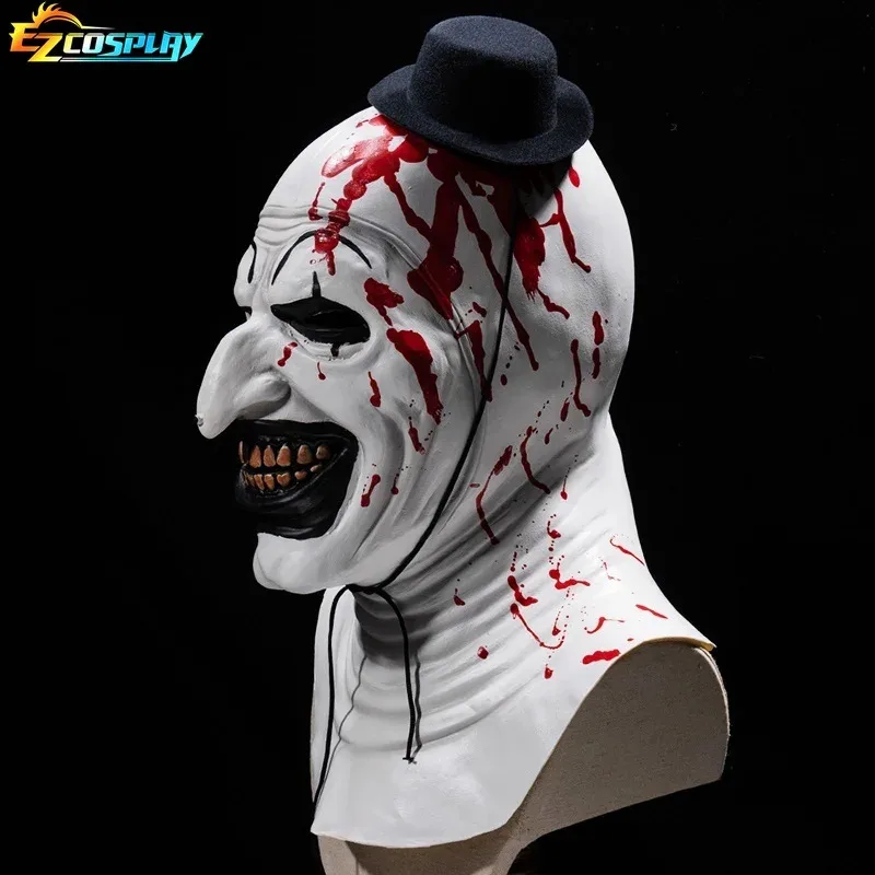 A Loving Family Terrifier 2 Art the Clown Mask Cosplay Latex Masks Helmet Masquerade Halloween Party Costume Props 2025 New