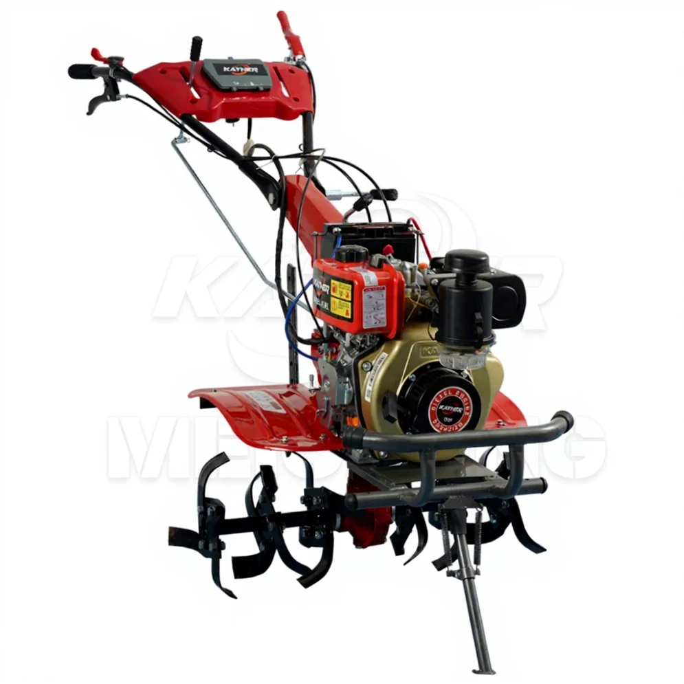 

KATHER 7HP 7.5HP 10HP 12HP Diesel Cultivator Tiller High Productivity Agricultural Tiller Rotary Cultivator Farm Equipment Sale