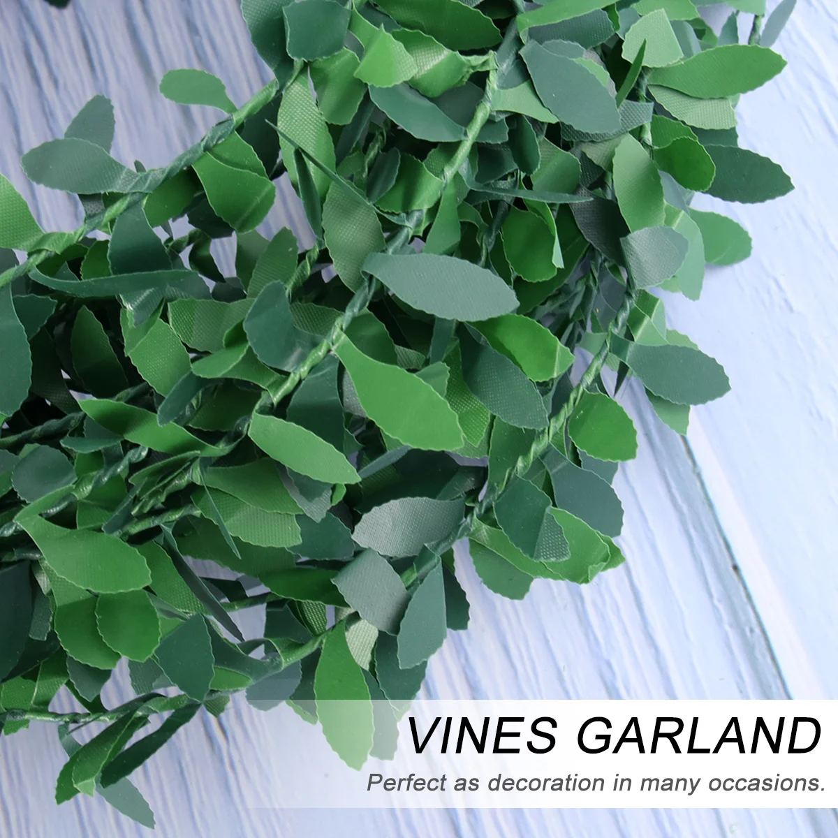 7 5m Vines Garland Wedding Decor Green Leaves Headband Fairy Lights False Leaf