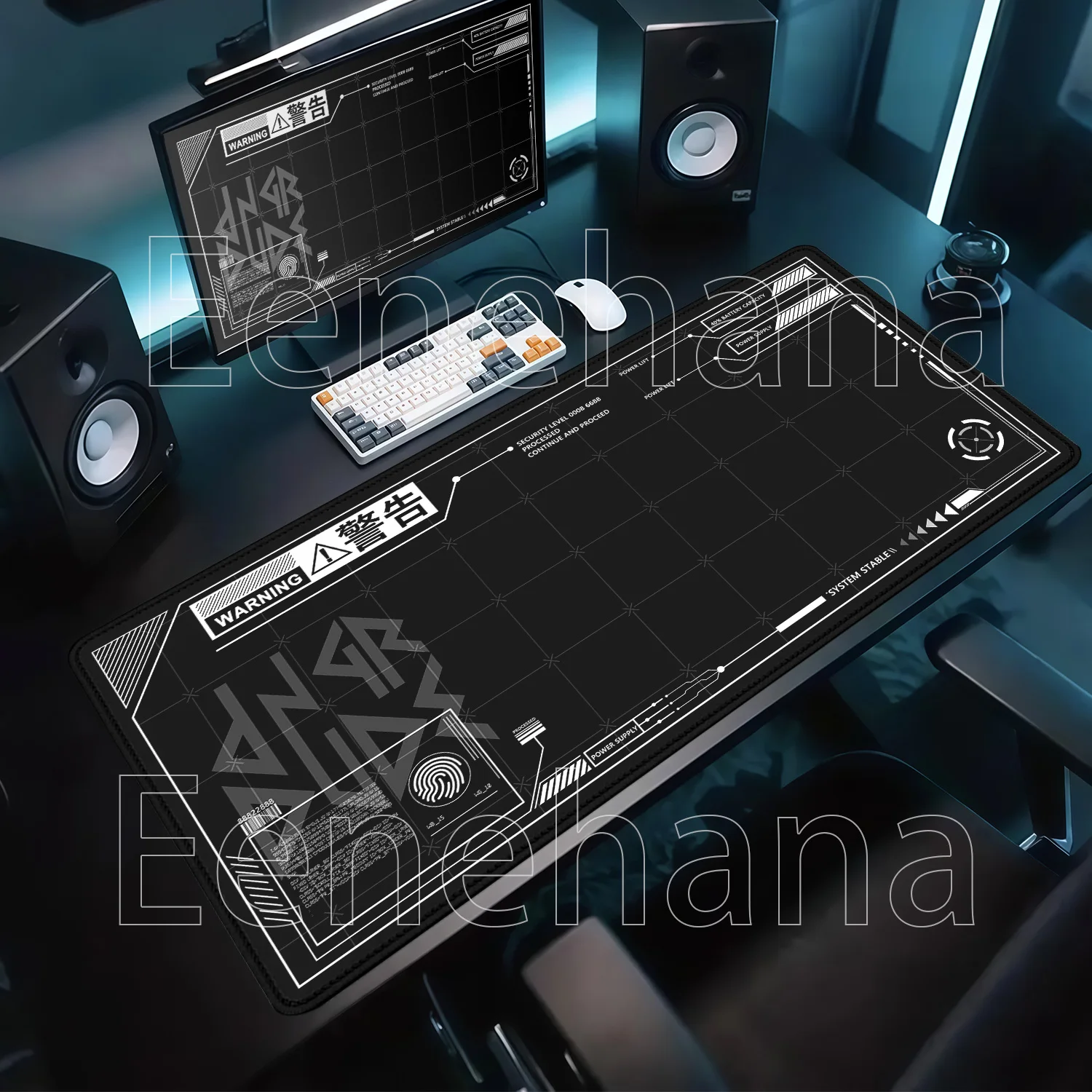 HD Printing Machine Art PC Gaming Mousepad Non-slip Base Esports Keyboard Offices Accessories Playmat Overlock ESports Desk Mat