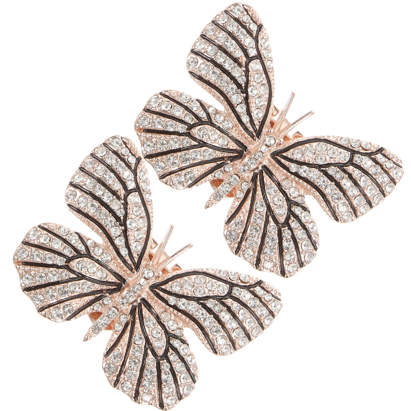 

1 Pair Shoe Clips Butterfly Rhinestone Decor Bridal Wedding Charm For Pumps Heels Boots Handbags Scarves Party Prom Graduation