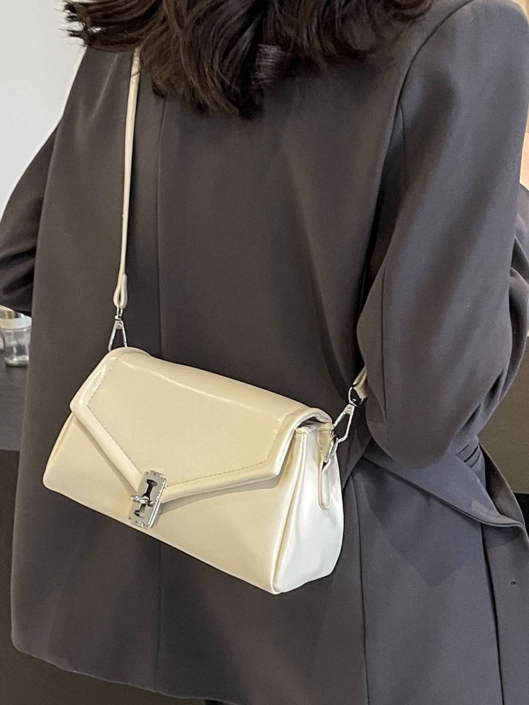 Spring/Summer Versatile Single Shoulder Crossbody Bag For Women 2024 New High Quality  Chic Latch Solid Simple Small Square Bag