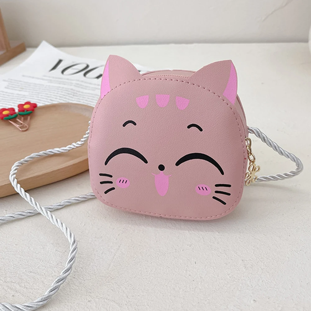 الفتيات لطيف حقيبة حبال الكرتون القط Kawaii حقيبة حقيبة عادية حقيبة كتف صغيرة المدمجة للأطفال حقائب يومية #4