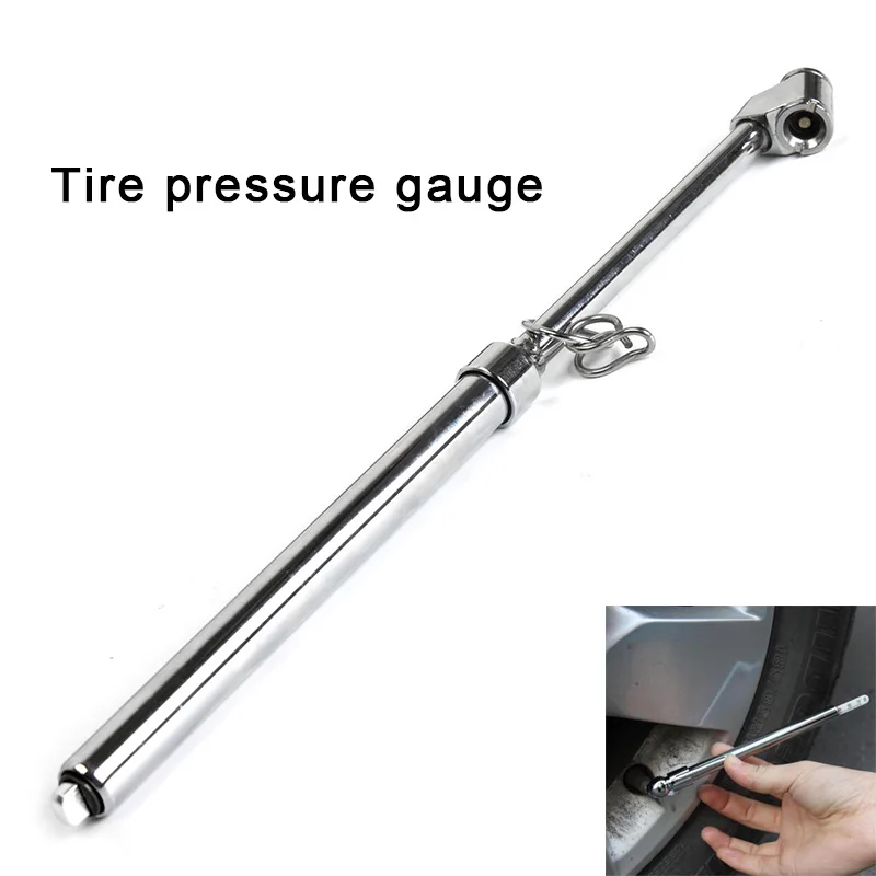 

New 10-150PSI Heavy Duty Straight-on Dual Head Truck Service Tire Air Pressure Gauge Tools