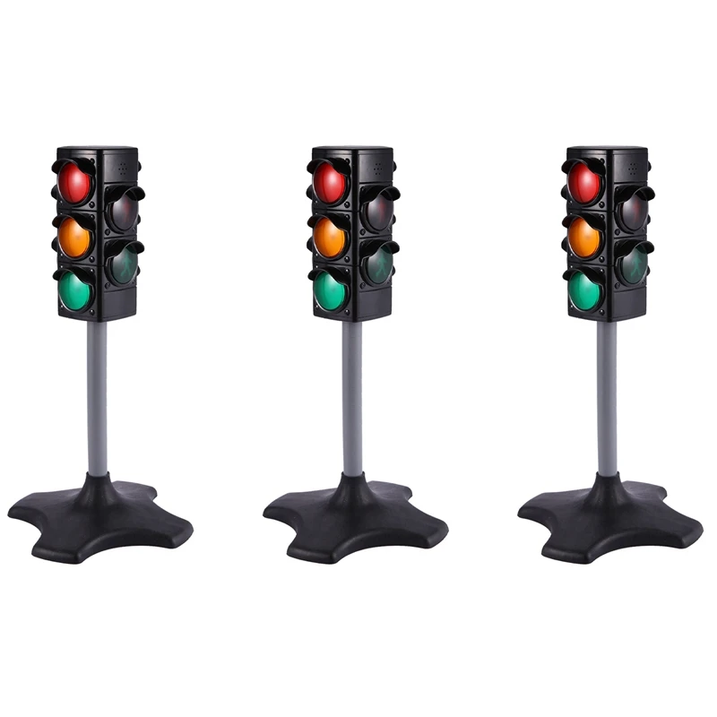 

3X Kindergarten Simulation Traffic Lights Cognitive Safety Crossing The Road Traffic Signal Lights Children Early