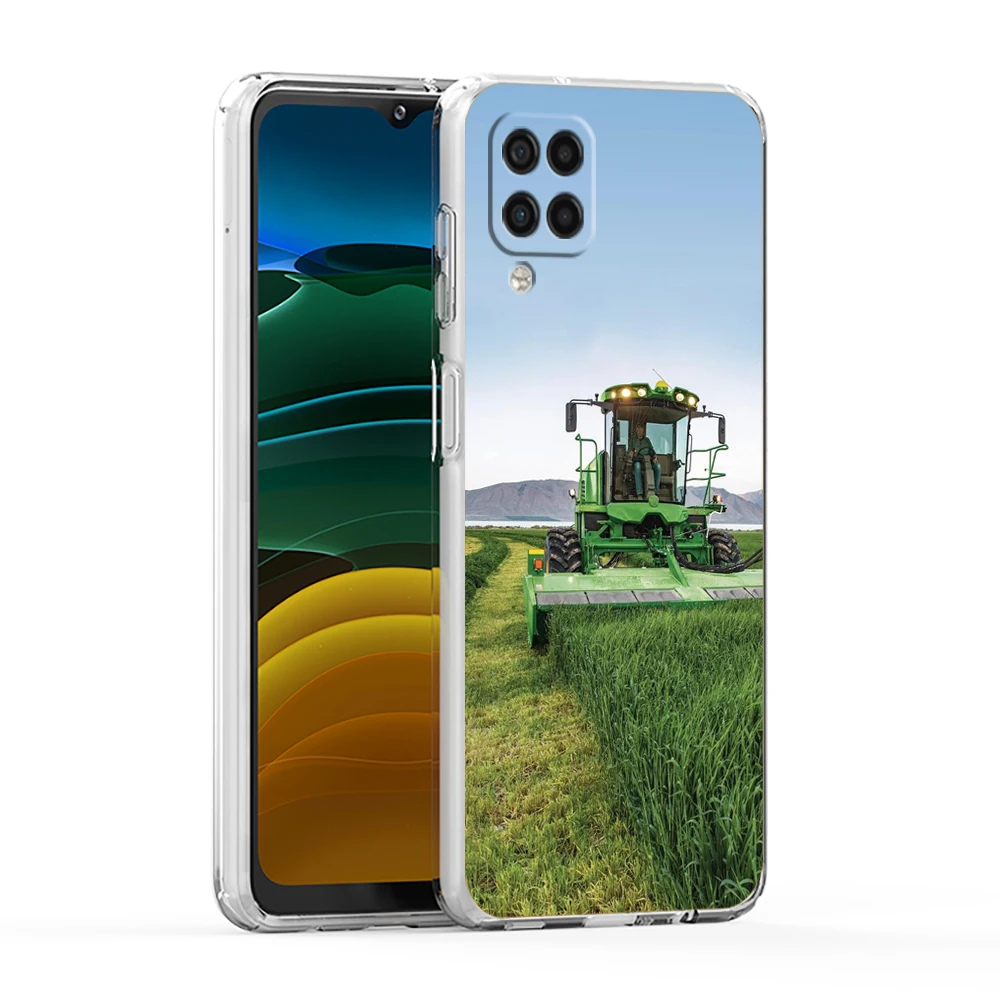 Farm Vehicle Tractor Phone Case for Samsung A13 A15 A25 A35 A51 A55 A71 A21S A11 A31 A52 A41 A23 A53 A73 A32 5G A03S A05s Cover