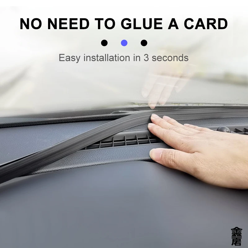 1.6m Auto Dashboard Sealing Strip Universal Car Sticker Rubber Seals Noise Insulation for Weatherstrip Car Accessories