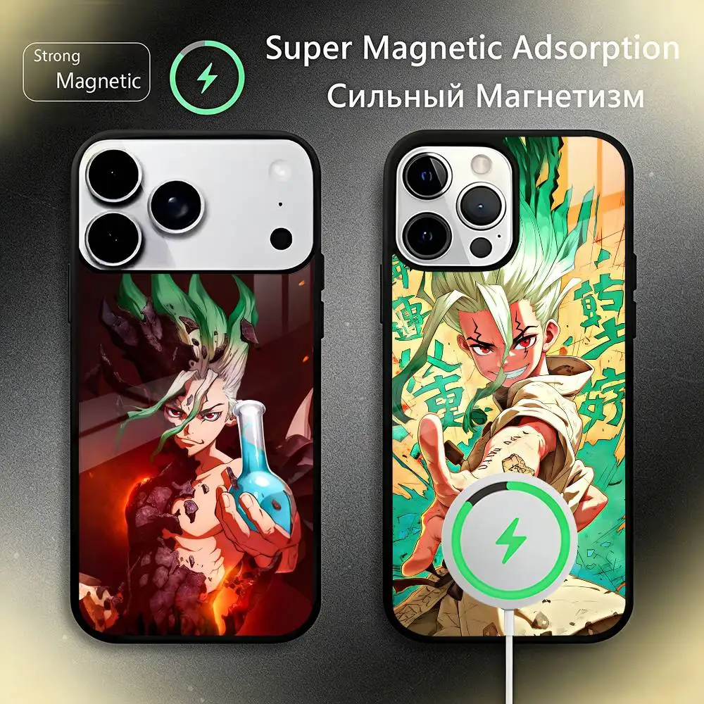 

Dr S-STONE Phone Case For iPhone17,16,15,14,13,12,11 Plus,Pro Max, New Magnetic Wireless Charging