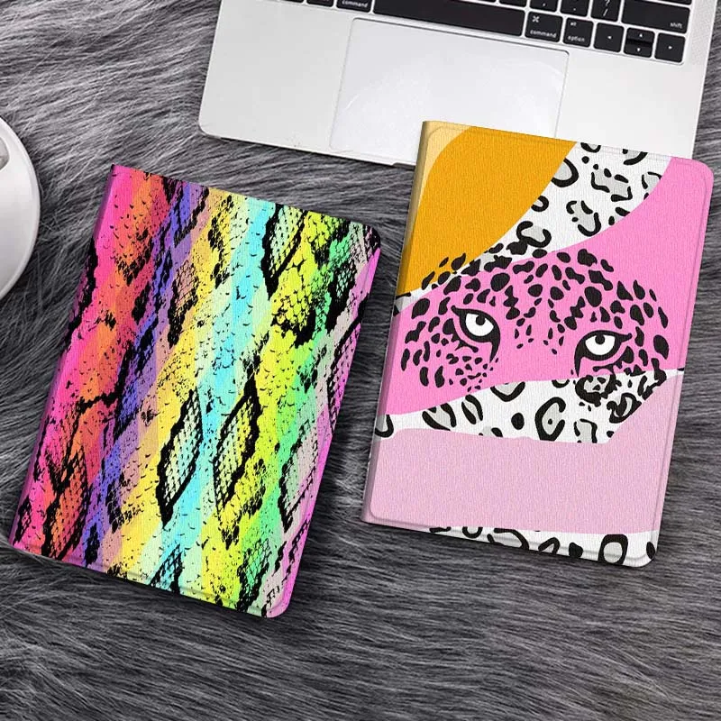 

Rainbow Snake Skin Pattern Gift Tablet Case For Samsung Galaxy Tab S7 S8 S9 S10 FE Lite